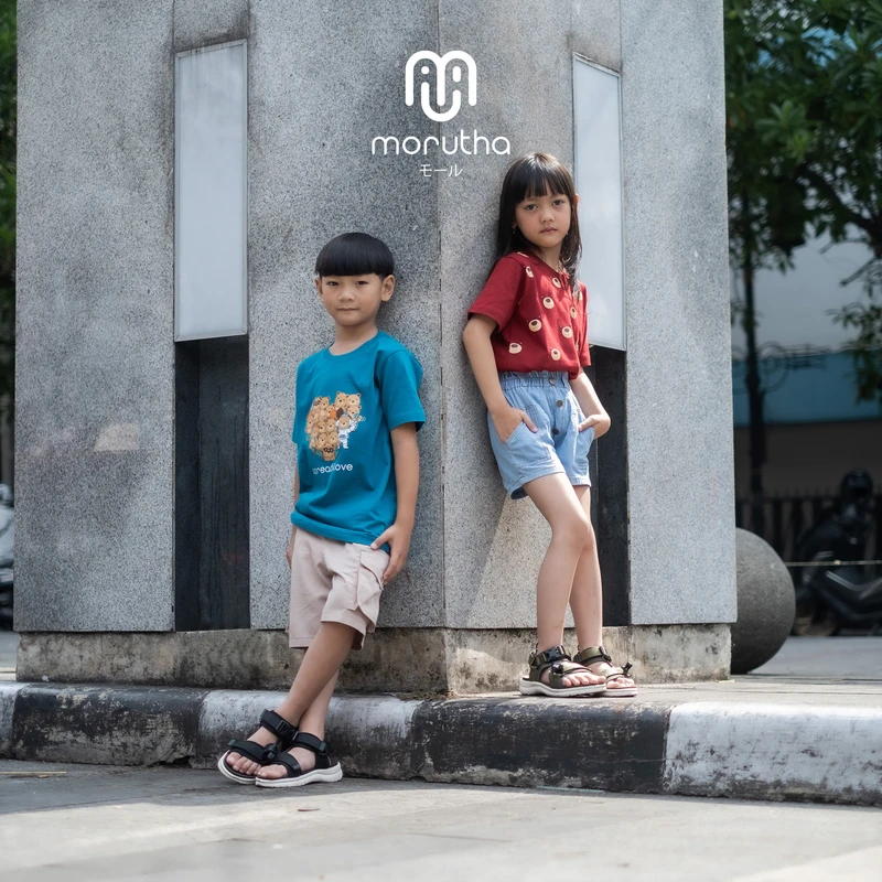 Happy Child in Morutha Sandals